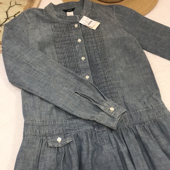 NWT J. Crew Sundrine Chambray Shirt Dress - Picture 11 of 16